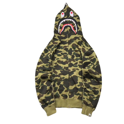 BAPE SHARK CAMO GREEN