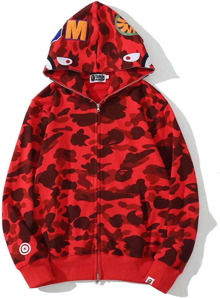 BAPESHARK CAMO RED